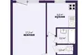 1 room apartment 33 m² Sluck, Belarus