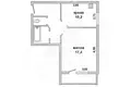 1 room apartment 41 m² Brest, Belarus