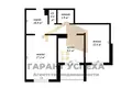 2 room apartment 57 m² Muhavecki selski Savet, Belarus