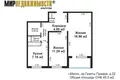 2 room apartment 49 m² Minsk, Belarus