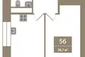 Квартира 1 комната 37 м² Санкт-Петербург, Россия