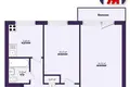 2 room apartment 45 m² Minsk, Belarus