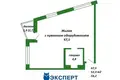 Mieszkanie 3 pokoi 55 m² Mińsk, Białoruś