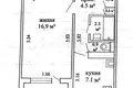 Mieszkanie 1 pokój 33 m² Mińsk, Białoruś