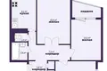 Wohnung 3 zimmer 64 m² Maladsetschna, Belarus
