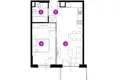 2 room apartment 42 m² Poznan, Poland