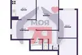 3 room apartment 72 m² Barysaw, Belarus