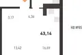 Mieszkanie 2 pokoi 43 m² Kopisca, Białoruś