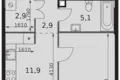 Appartement 1 chambre 35 m² Moscou, Russie