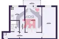 2 room apartment 44 m² Barysaw, Belarus
