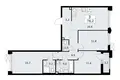 3 room apartment 78 m² Troitsk, Russia