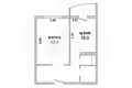 Appartement 1 chambre 42 m² Muchaviecki sielski Saviet, Bélarus