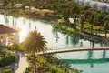 Complejo residencial Residential complex Viridis with water park, swimming pool, and sports fields, with the city views, DAMAC Hills, Dubai, UAE