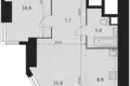 Квартира 2 комнаты 55 м² Москва, Россия