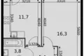 Mieszkanie 1 pokój 38 m² Razvilka, Rosja