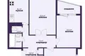Wohnung 3 zimmer 64 m² Maladsetschna, Belarus
