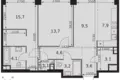 Apartamento 2 habitaciones 67 m² Moscú, Rusia