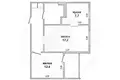 Wohnung 2 zimmer 50 m² Muchaviecki sielski Saviet, Belarus