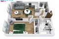 2 room apartment 47 m² Vilnius, Lithuania