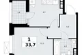 1 room apartment 34 m² poselenie Sosenskoe, Russia