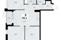 Apartamento 3 habitaciones 66 m² Kommunarka, Rusia