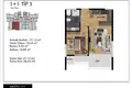 1 bedroom apartment 58 m² Mezitli, Turkey