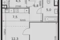 1 room apartment 51 m² Moscow, Russia