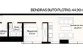 Квартира 2 комнаты 45 м² Каунас, Литва