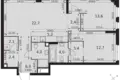 Квартира 3 комнаты 79 м² Москва, Россия