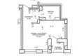 Mieszkanie 1 pokój 34 m² Mińsk, Białoruś