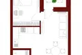 Квартира 2 комнаты 41 м² Минск, Беларусь