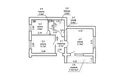 2 room apartment 47 m² Pryliepy, Belarus