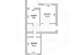 2 room apartment 47 m² Kobryn, Belarus