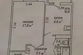 1 room apartment 38 m² Minsk, Belarus