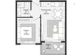 Appartement 1 chambre 43 m² Gazipasa, Turquie