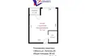 1 room apartment 38 m² Minsk, Belarus