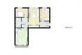 Квартира 3 комнаты 57 м² Лодзь, Польша