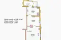 2 room apartment 36 m² Kobryn, Belarus