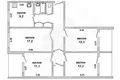 Wohnung 4 zimmer 82 m² Muchaviecki sielski Saviet, Belarus
