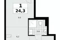 Mieszkanie 1 pokój 24 m² poselenie Sosenskoe, Rosja