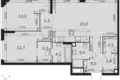 Wohnung 3 zimmer 79 m² Nordwestlicher Verwaltungsbezirk, Russland