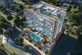 Residential complex Luxury penthouses in the new complex Bonds Avenue Residences with swimming pools, mini golf and gardens, Dubai Islands, Dubai, UAE