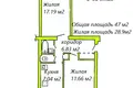 2 room apartment 47 m² Homel, Belarus