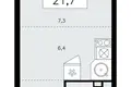 Квартира 1 комната 22 м² Москва, Россия