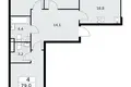 4 room apartment 79 m² Postnikovo, Russia