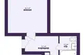 Квартира 1 комната 33 м² Солигорск, Беларусь