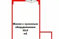 Wohnung 1 Zimmer 30 m² Minsk, Weißrussland