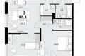 3 room apartment 80 m² Kommunarka, Russia