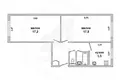 Wohnung 2 zimmer 50 m² Muchaviecki sielski Saviet, Belarus