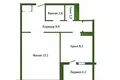 Apartamento 1 habitación 42 m² Lida, Belarús